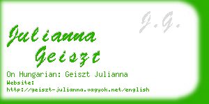 julianna geiszt business card